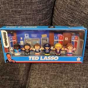 Little people collector Ted Lasso set. Unopened. New. Small dent in box.